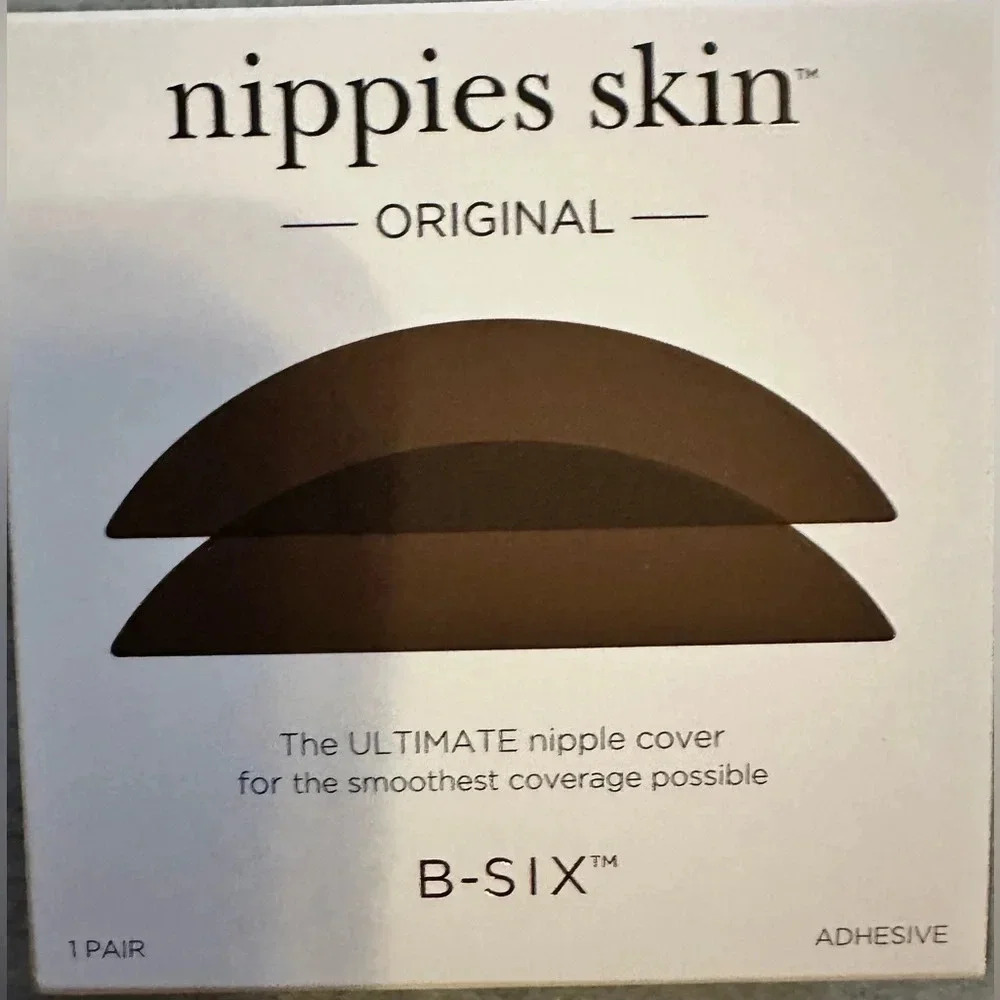 New Nippies Nipple Cover Sticky Silicone Reusable Espresso size A-C cups